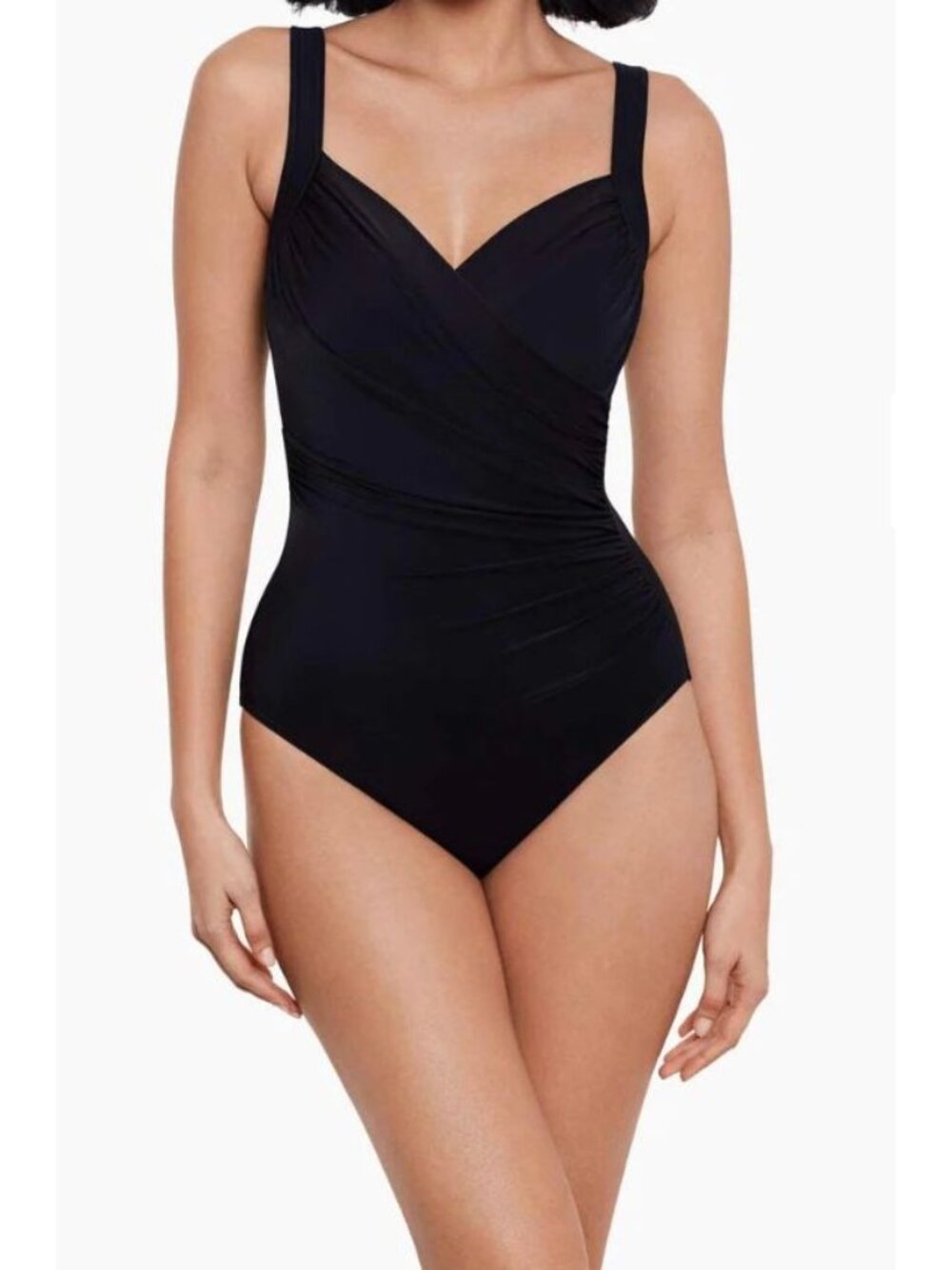 New Miraclesuit Women's Size 12DDD Black Sanibel One-Piece